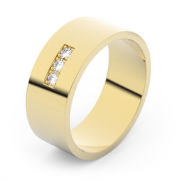 Zlatý snubní prsten FMR 1G70 ze žlutého zlata, S16
