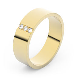 Zlatý snubný prsteň FMR 1G55 zo žltého zlata, S18