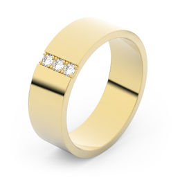 Zlatý snubný prsteň FMR 1G60 zo žltého zlata, S18