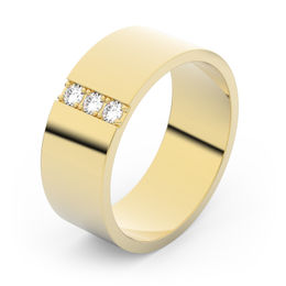 Zlatý snubný prsteň FMR 1G70 zo žltého zlata, S18