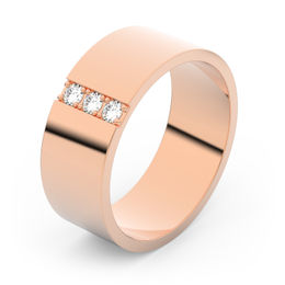 Zlatý snubní prsten FMR 1G70 z růžového zlata, S18
