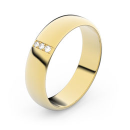 Zlatý snubní prsten FMR 2E50 ze žlutého zlata, S18