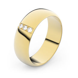 Zlatý snubný prsteň FMR 3A60 zo žltého zlata, S18