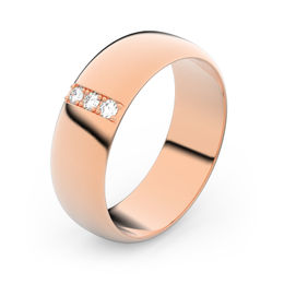 Zlatý snubní prsten FMR 3A60 z růžového zlata, S18