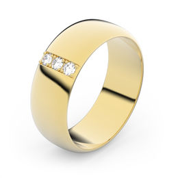 Zlatý snubný prsteň FMR 3B65 zo žltého zlata, S18