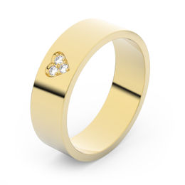Zlatý snubní prsten FMR 1G55 ze žlutého zlata, S19