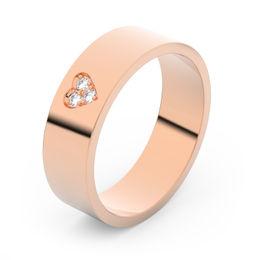 Zlatý snubní prsten FMR 1G55 z růžového zlata, S19