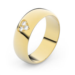 Zlatý snubný prsteň FMR 3A60 zo žltého zlata, S19