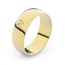 Zlatý snubný prsteň FMR 9A60 zo žltého zlata, S19