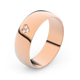 Zlatý snubní prsten FMR 9A60 z růžového zlata, S19