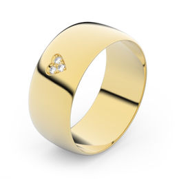 Zlatý snubní prsten FMR 9B80 ze žlutého zlata, S19