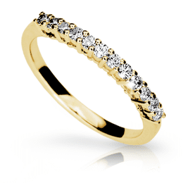 Zlatý prsteň Danfil DF1971 zo žltého zlata s briliantom