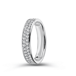 Zlatý dámský prsten DF 3722 z bílého zlata, s briliantem