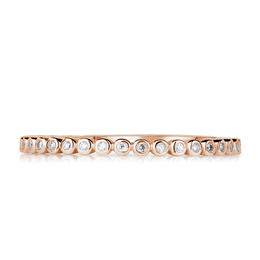 Zlatý dámský prsten DF 4546 z růžového zlata, s brilianty