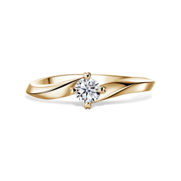 Freya | Zásnubný prsteň so stredovým diamantom 0.25ct, žlté zlato