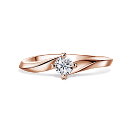 Freya | Zásnubný prsteň so stredovým diamantom 0.25ct, ružové zlato