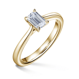 Arlene | Zásnubní prsten se středovým diamantem 0.7ct, žluté zlato