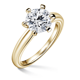 Florence | Zásnubní prsten se středovým diamantem 1.900ct, žluté zlato