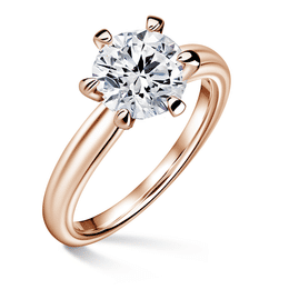 Florence | Zásnubní prsten se středovým diamantem 1.900ct, růžové zlato