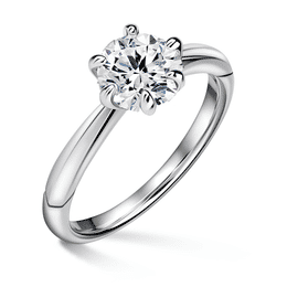 Minerva | Zásnubní prsten se středovým diamantem 1.000ct, bílé zlato