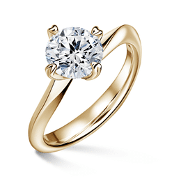 Freya | Zásnubný prsteň so stredovým diamantom 1.900ct, žlté zlato