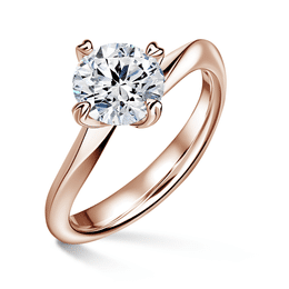Freya | Zásnubní prsten se středovým diamantem 1.900ct, růžové zlato