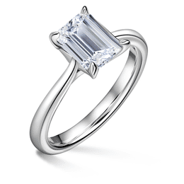 Arlene | Zásnubní prsten se středovým diamantem 1.8ct, bílé zlato