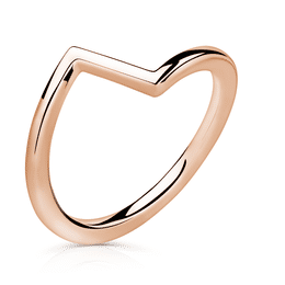 Zlatý prsten DLR4833 z růžového zlata bez kamene