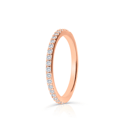 Zlatý dámský prsten DF 4438 z růžového zlata, s brilianty