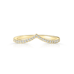 Zlatý dámský prsten DF 4824 ze žlutého zlata, s brilianty