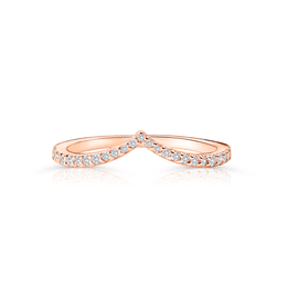 Zlatý dámský prsten DF 4824 z růžového zlata, s brilianty
