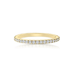 Zlatý dámský prsten DF 4438 ze žlutého zlata, s brilianty
