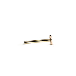 Zapięcie zapasowe (labret 10 mm) różowe złoto 585/1000, powierzchnia błyszcząca