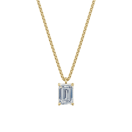 Dámský přívěsek včetně řetízku DF 6322, žluté zlato, s laboratorním diamantem o váze 3.00 ct VS1/F