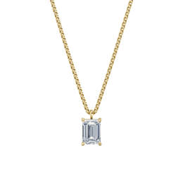 Dámský přívěsek včetně řetízku DF 6321, žluté zlato, s laboratorním diamantem o váze 2.00 ct VS1/F