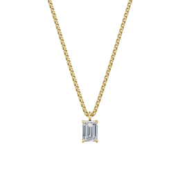 Dámský přívěsek včetně řetízku DF 6319, žluté zlato, s laboratorním diamantem o váze 1.00 ct VS1/F