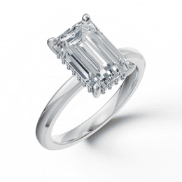 Zásnubný prsteň DF 6527, biele zlato, s 3,00 ct VS1/F laboratórnym briliantom