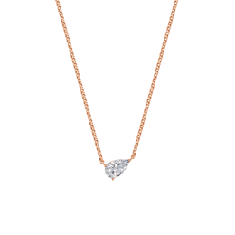 Dámský náhrdelník DF 6468, růžové zlato, s laboratorním diamantem o váze 1.00 ct VS1/F