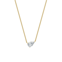 Dámský náhrdelník DF 6469, žluté zlato, s laboratorním diamantem o váze 1.50 ct VS1/F