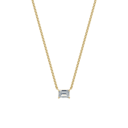 Dámský náhrdelník DF 6472, žluté zlato, s laboratorním diamantem o váze 1.00 ct VS1/F