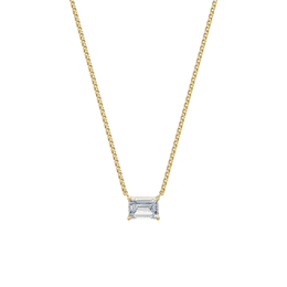 Dámský náhrdelník DF 6474, žluté zlato, s laboratorním diamantem o váze 2.00 ct VS1/F