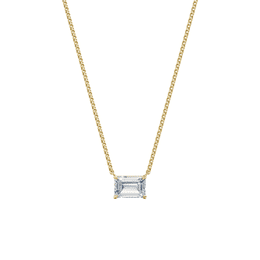 Dámský náhrdelník DF 6475, žluté zlato, s laboratorním diamantem o váze 3.00 ct VS1/F