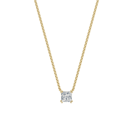 Dámský náhrdelník DF 6489, žluté zlato, s laboratorním diamantem o váze 1.50 ct VS1/F