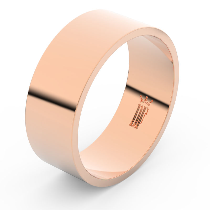 Zlatý snubní prsten FMR 1G80 z růžového zlata