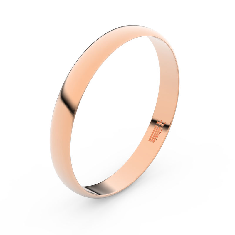 Zlatý snubní prsten FMR 4E30 z růžového zlata