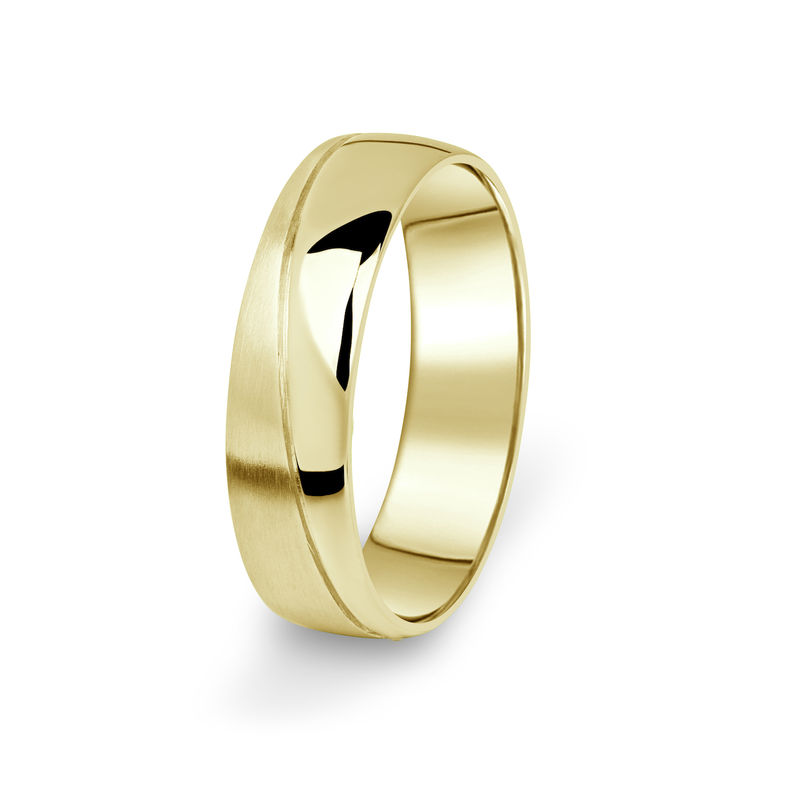 Prsten snubní Danfil DF01/P žluté zlato