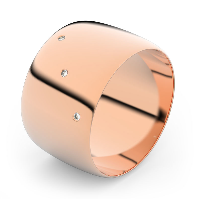 Zlatý snubní prsten FMR 9C110 z růžového zlata, S4