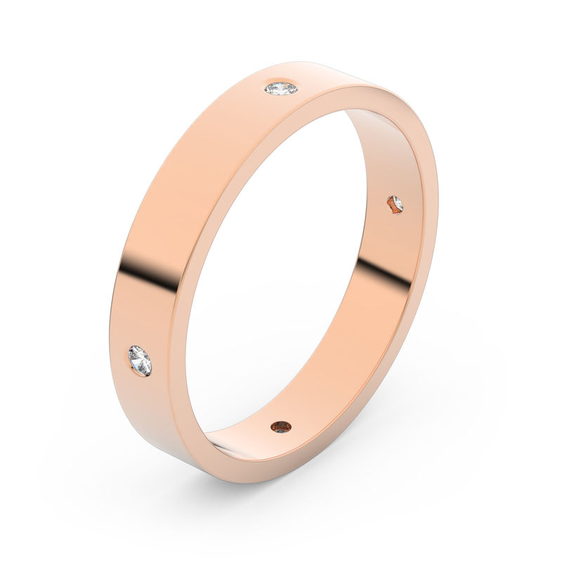 Zlatý snubní prsten FMR 1G35 z růžového zlata, S6