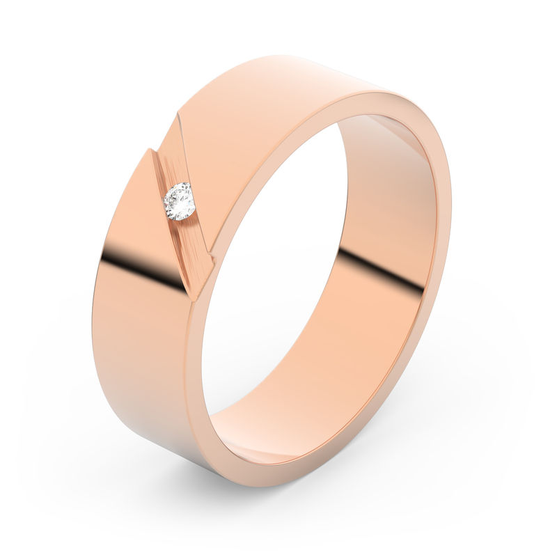 Zlatý snubní prsten FMR 1G55 z růžového zlata, S9