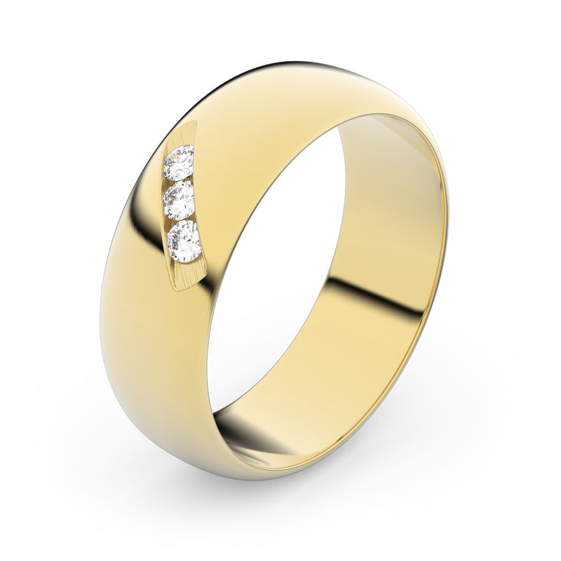 Zlatý snubní prsten FMR 3A60 ze žlutého zlata, S10